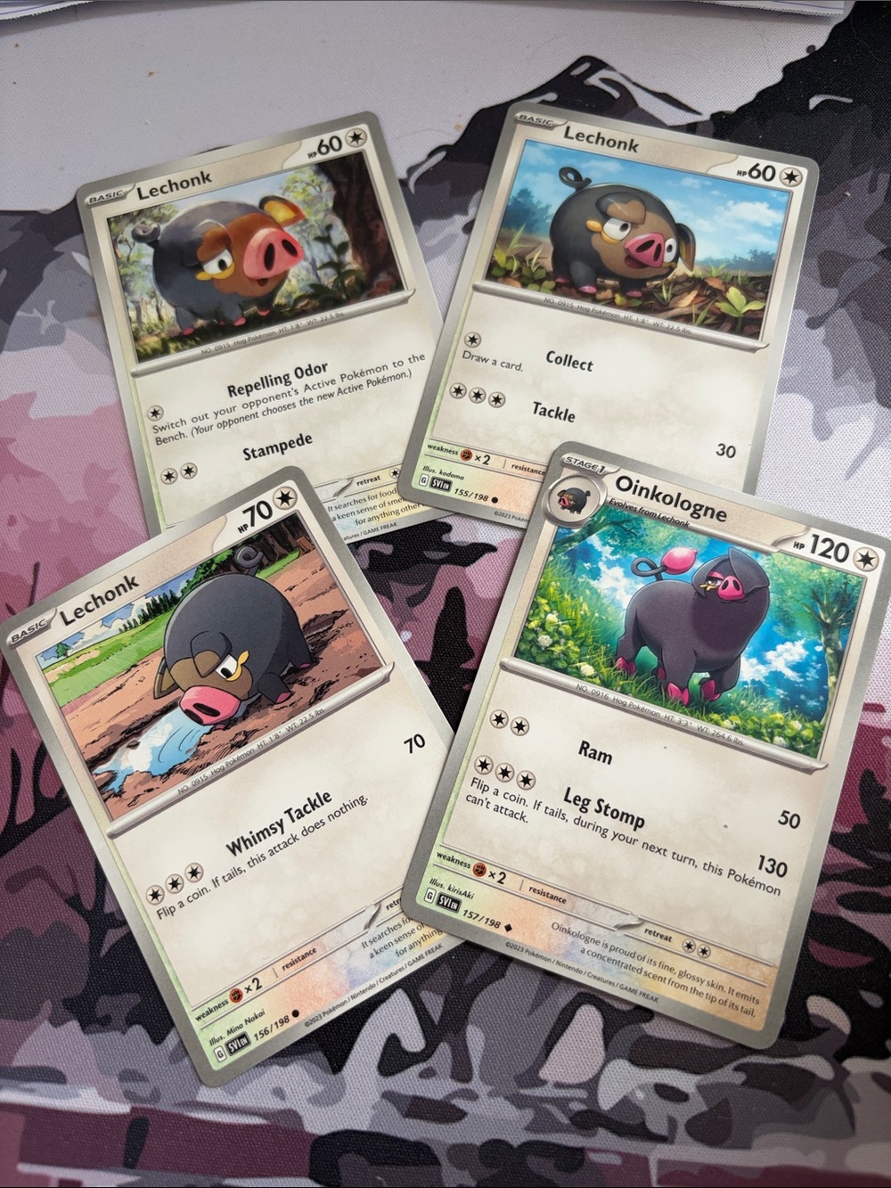 Lechonk & Oinkologne Evolution Line Lot | Scarlet & Violet Base Set | ✨5/$25 - Picture 1 of 6